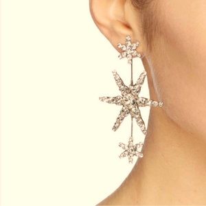 Jennifer Behr Aries Constellation Earrings Yellow Gold Color